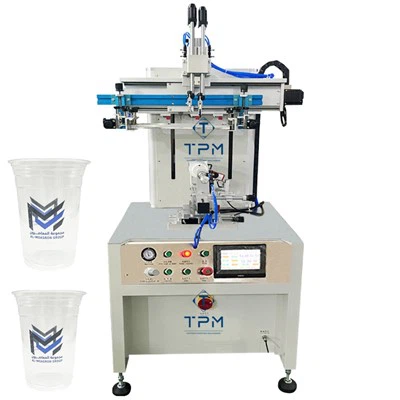 Μηχανή μεταξοτυπίας για φλιτζάνι τσαγιού Semi Auto Plastic Milk Tea